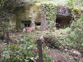 Ligne Maginot - KUBELMUEHLE 1 (AVANT POSTE) - (Blockhaus pour canon) - Vue générale de l'entrée