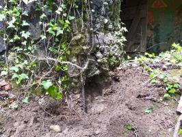 Ligne Maginot - KUBELMUEHLE 1 (AVANT POSTE) - (Blockhaus pour canon) - Débouché de la goulotte lance-grenade de défense de l'entrée