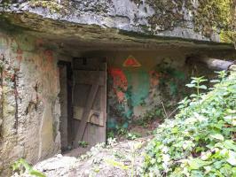 Ligne Maginot - KUBELMUEHLE 1 (AVANT POSTE) - (Blockhaus pour canon) - L'entrée