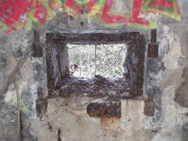 Ligne Maginot - KUBELMUEHLE 1 (AVANT POSTE) - (Blockhaus pour canon) - Passage pour le conduit de mise à feu du DMP