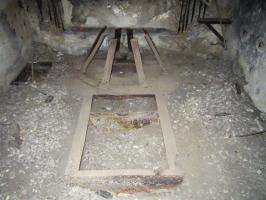 Ligne Maginot - KUBELMUEHLE 1 (AVANT POSTE) - (Blockhaus pour canon) - Chambre de tir AC 47, affût à crinoline du canon