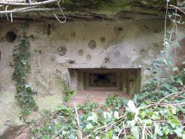 Ligne Maginot - KUBELMUEHLE 2 (AVANT POSTE) - (Blockhaus pour canon) - Créneau FM de défense de l'entrée