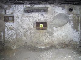 Ligne Maginot - KUBELMUEHLE 2 (AVANT POSTE) - (Blockhaus pour canon) - Mur arrière de la chambre de tir AC 47