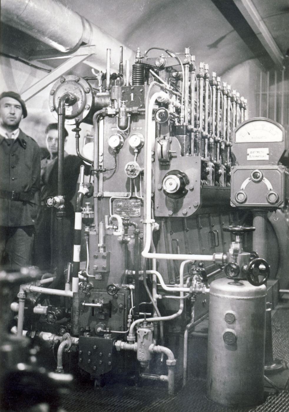 Ligne Maginot - METRICH - A17 - (Ouvrage d'artillerie) - L'usine électrique 
Moteur SGCM