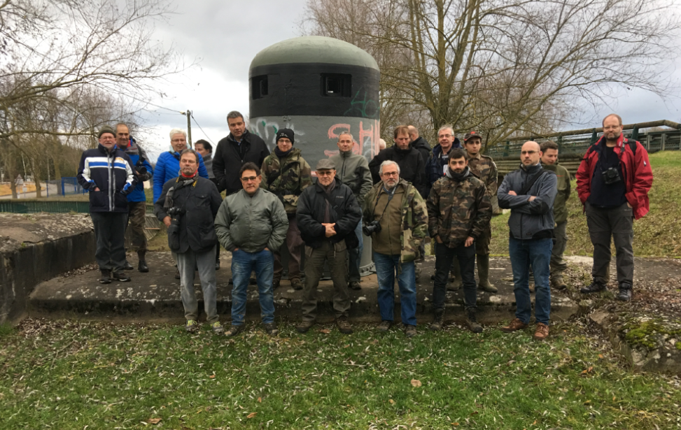 Ligne Maginot - Thionville  2017 - Une partie du groupe lors de la sortie organisée dans le secteur de Thionville  en 2017