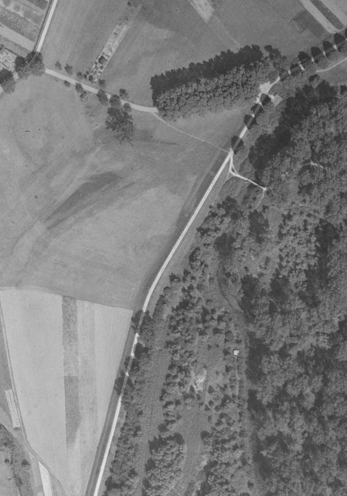 Ligne Maginot - 28 - WOERTHGASSE - (Blockhaus de type indeterminé) - Photographie 1947 - IGN - Géoportail 1947