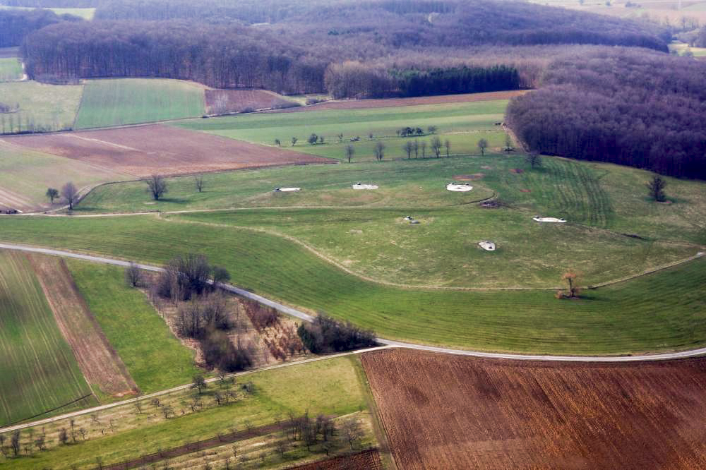 Ligne Maginot - SCHOENENBOURG - (Ouvrage d'artillerie) - Photo aérienne de l'ouvrage