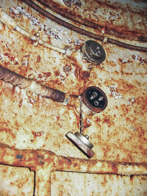 Ligne Maginot - HETTANGE GRANDE - O9 - (Observatoire d'artillerie) - 'Connectique' à l'intérieur de la cloche VDP