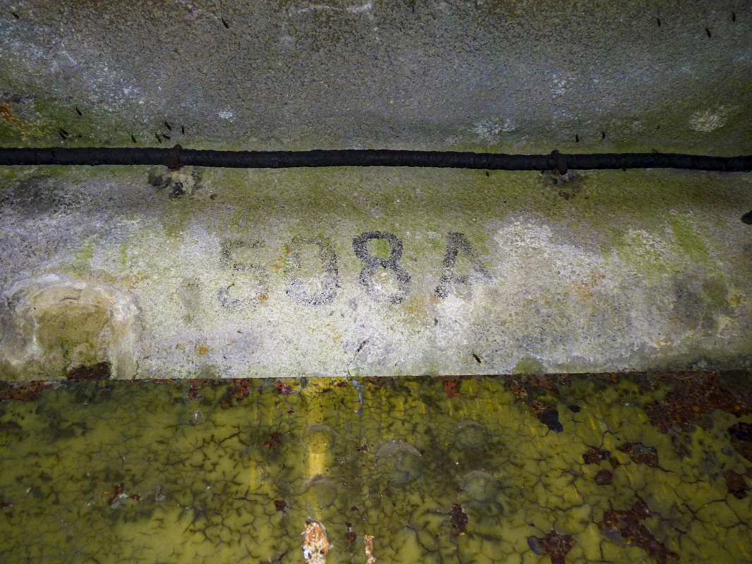 Ligne Maginot - WALKMUHL - (Abri) - Entrée Ouest 
Marquage '508 A' au-dessus de l'entrée - Aditus
