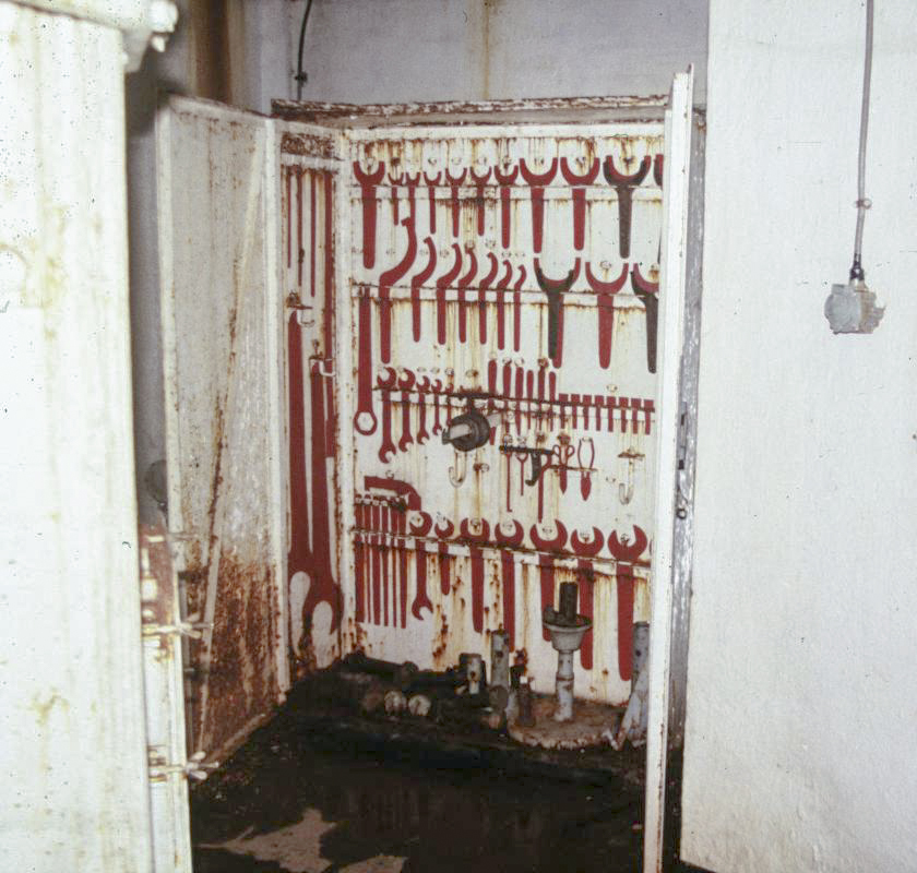 Ligne Maginot - MONTE GROSSO (MG) - E02 - (Ouvrage d'artillerie) - Bloc 5
Tourelle de 75 Mle 33 – armoire d'outillage