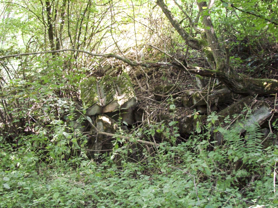 Ligne Maginot - ELZANGE - (Camp de sureté) - Les ruines du camp
Monticule de gravats. - Schnoupf