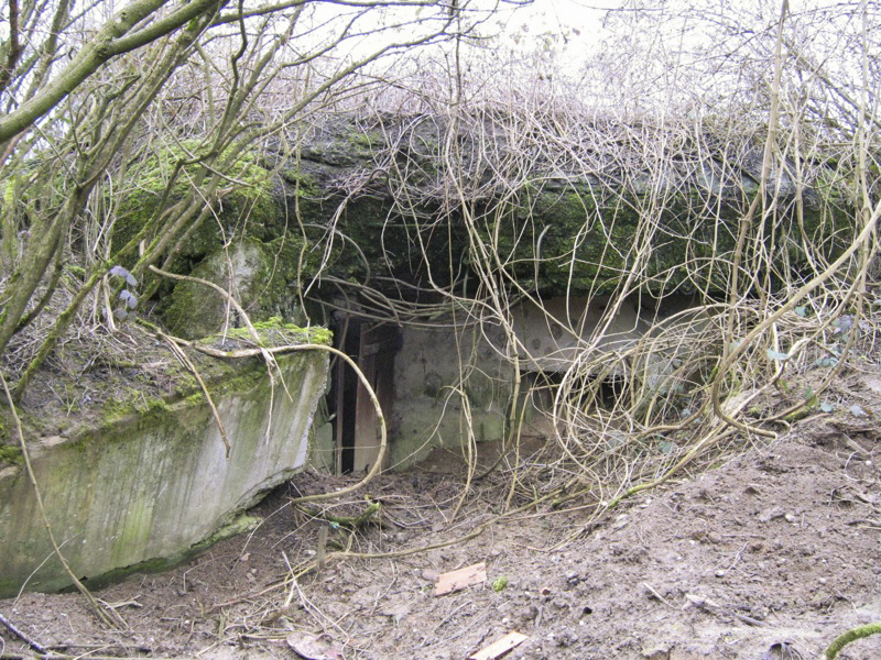 Ligne Maginot - KUBELMUEHLE 2 (AVANT POSTE) - (Blockhaus pour canon) - Facade arrière du blockhaus - Antoine SCHOEN