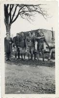Ligne Maginot - 79° RIF - 3° CEF - Avec les lunettes la moustache, le capitaine Melottée commandant la 3° CEF et des officiers de la compagnie