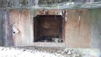 Ligne Maginot - HOCHWALD - (Ouvrage d'artillerie) - Bloc 16
Coffre de gauche, créneau pour obusier de 75 R mle 32