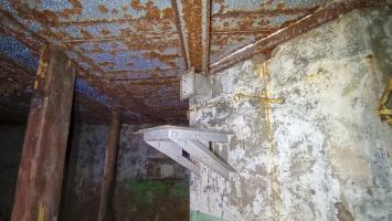 Ligne Maginot - PETIT REDERCHING - (Abri) - Support du ventilateur de mise en surpression  de la caponnière