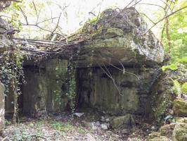Ligne Maginot - SELTZBACH 5 - (Blockhaus pour arme infanterie) - La façade de l'entrée a été soufflée