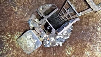 Ligne Maginot - PETIT REDERCHING - (Abri) - Vue de dessus du plancher de la cloche GFM 