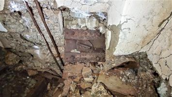 Ligne Maginot - HOCHWALD C6 - (Casemate d'infanterie - double) - Créneau de protection de l'issue de secours donnant sur la façade
