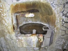 Ligne Maginot - HOCHWALD C1 - (Casemate d'infanterie) - Lavabo dans la chambre de repos pour 4 hommes
