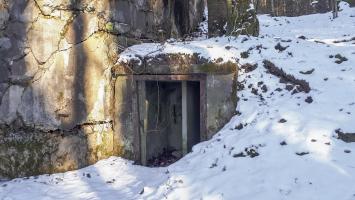 Ligne Maginot - HOCHWALD C1 - (Casemate d'infanterie) - Niche de stockage extérieur pour les mines et le barbelé