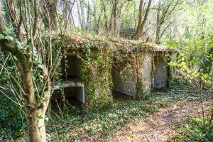 Ligne Maginot - ROUNTZENHEIM SUD - (Casemate d'infanterie) - Les niches pour les mines et barbelés