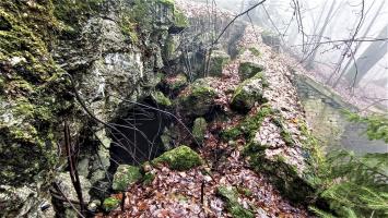 Ligne Maginot - HOCHWALD C7 - (Casemate d'infanterie) - Façade effondré
