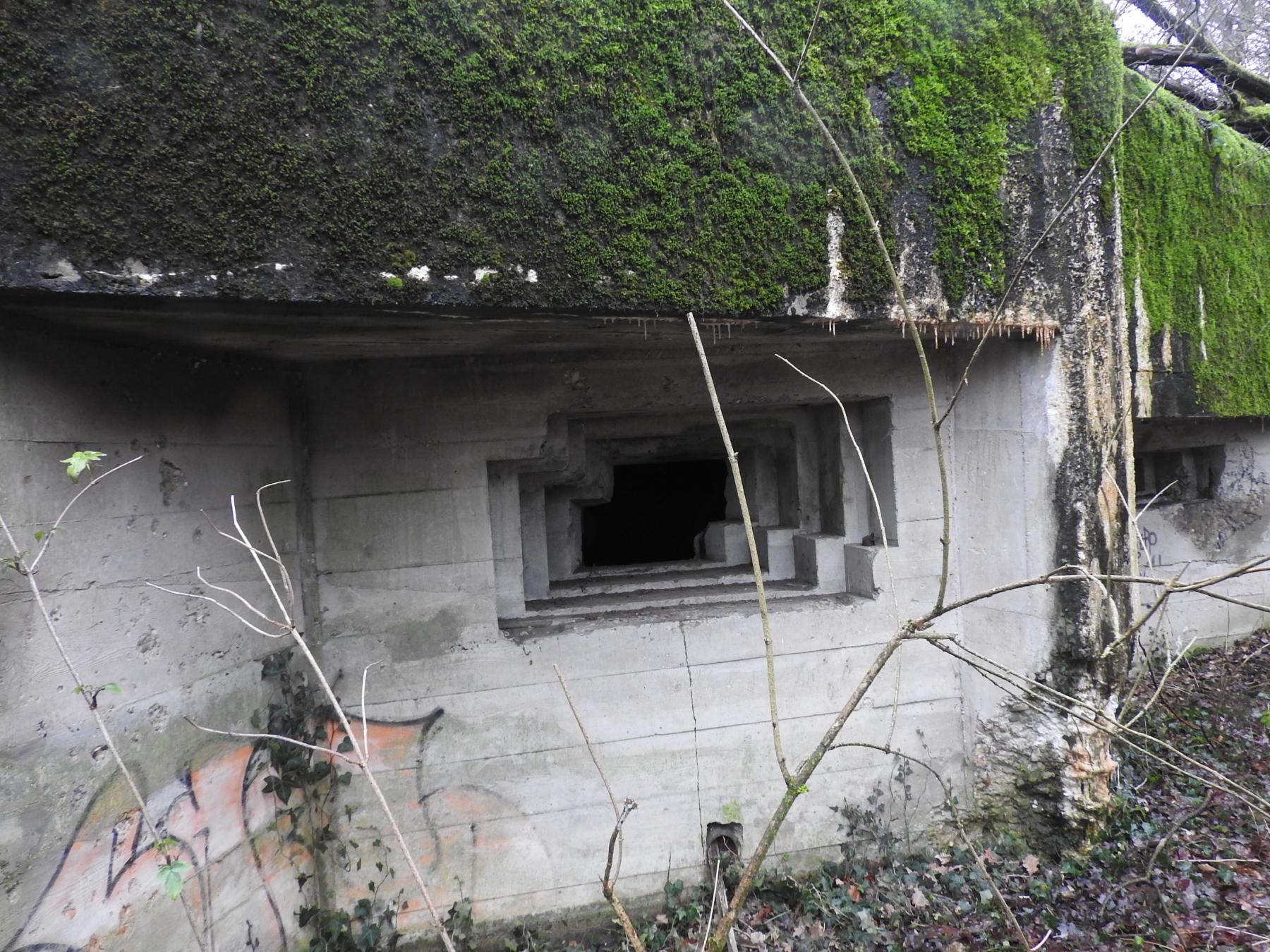 Ligne Maginot - HOLZMISS - (Blockhaus lourd type STG / STG-FCR - Simple) - Le créneaux pour canon anti-char