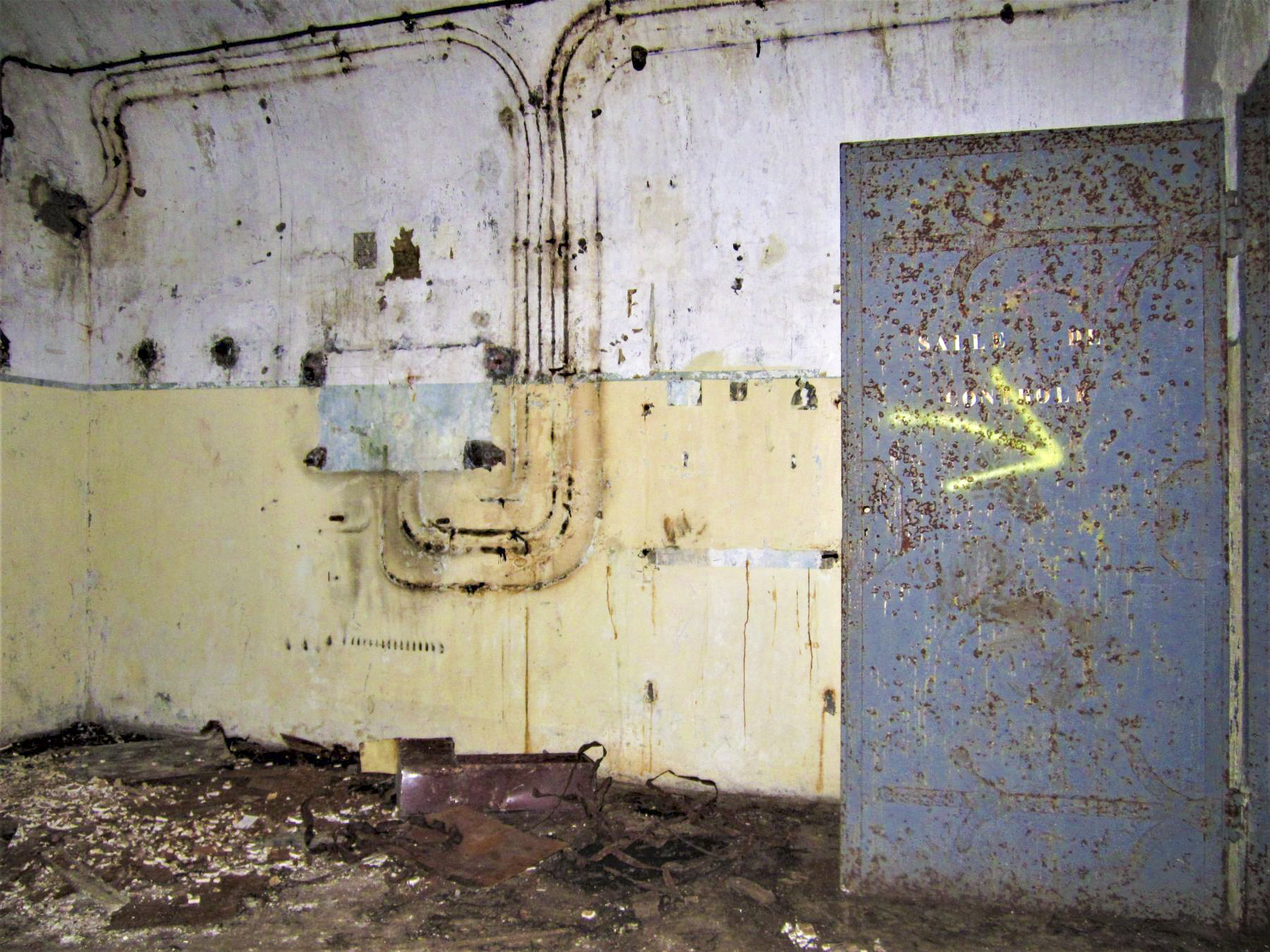 Ligne Maginot - PETIT REDERCHING - (Abri) - Local marqué 'salle de contrôle'