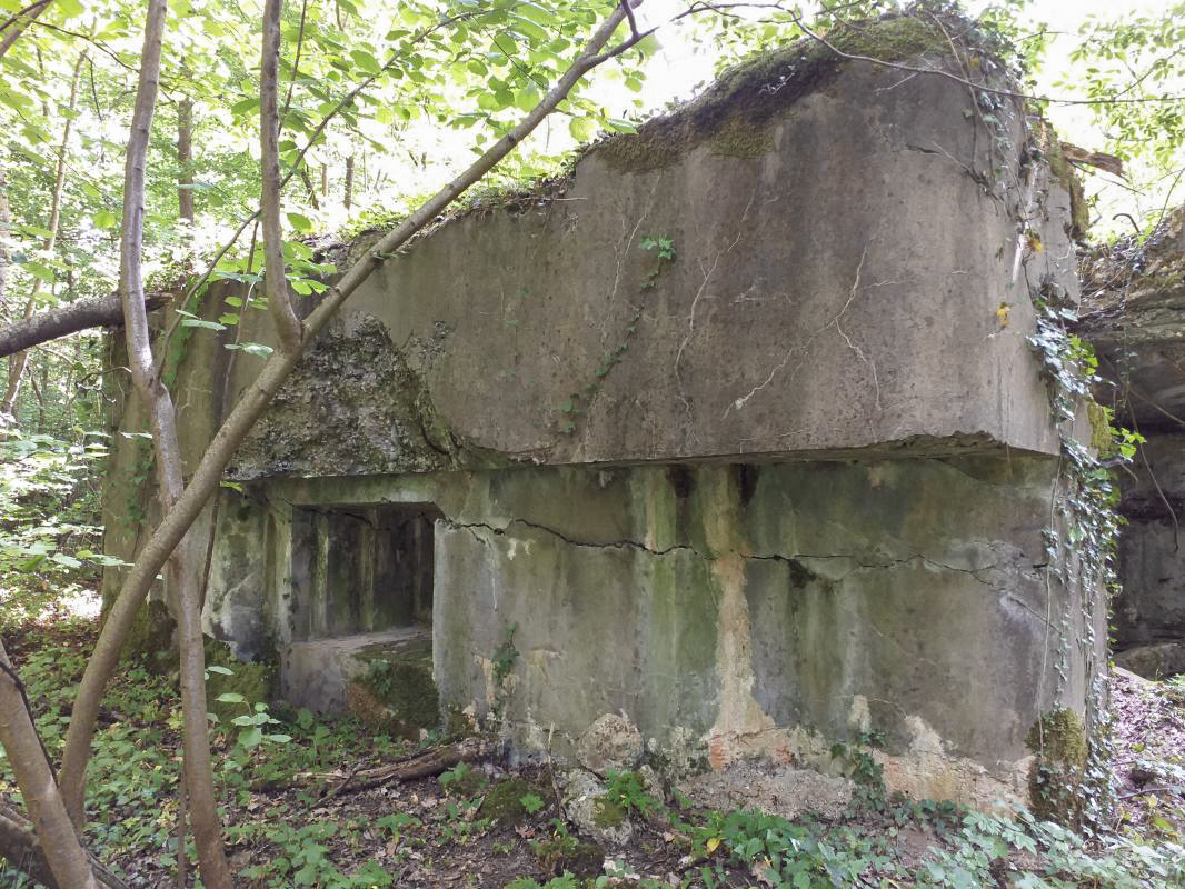 Ligne Maginot - SELTZBACH 5 - (Blockhaus pour arme infanterie) - La façade de la chambre de tir mitrailleuse