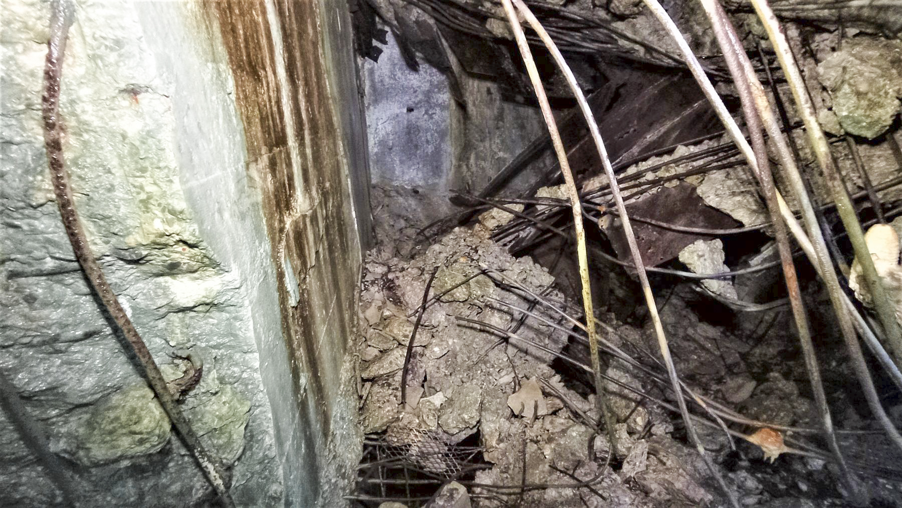 Ligne Maginot - HOCHWALD C6 - (Casemate d'infanterie - double) - Reste du couloir d'entrée principale