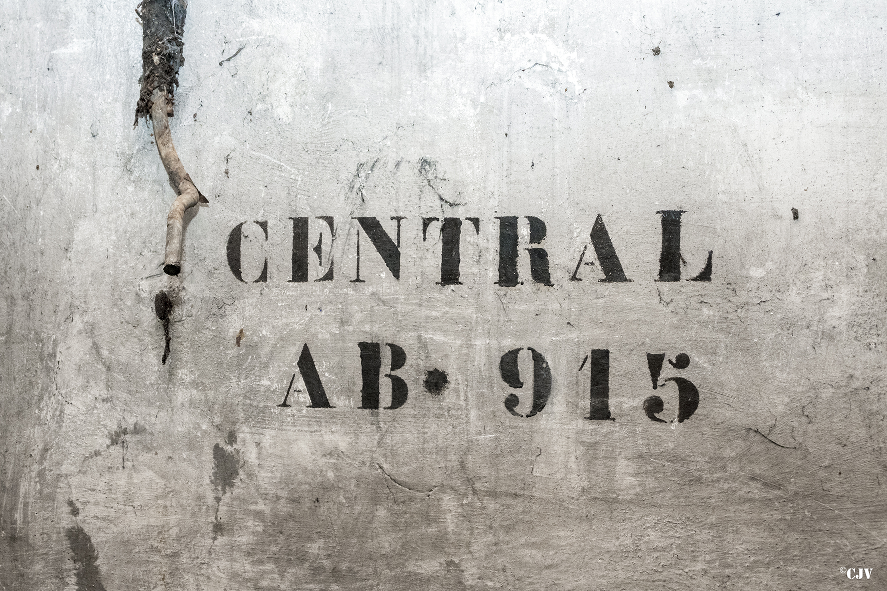 Ligne Maginot - SOUFFLENHEIM (II / 23° RIF) - (Abri) - L'emplacement du central téléphonique
Avec peint sur le mur l'indicatif téléphonique de l'abri