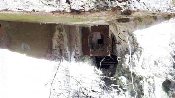 Ligne Maginot - MARKBACH - (Blockhaus pour arme infanterie) - Chambre de tir Ouest
Détail du créneau FM