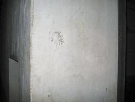 Ligne Maginot - BUCHHOLZBERG (I / 79° RIF) - (Abri) - Graffitis à l'entrée de la cuisine
Visite fin 90 avec la BA901
