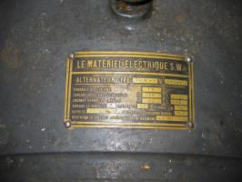 Ligne Maginot - BUCHHOLZBERG (I / 79° RIF) - (Abri) - Plaque de l'alternateur
Visite fin 90 avec la BA901