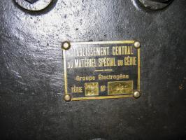 Ligne Maginot - BUCHHOLZBERG (I / 79° RIF) - (Abri) - Plaque du groupe électrogène
Visite fin 90 avec la BA901