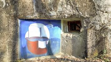 Ligne Maginot - GUNSTHAL FERME EST - (Blockhaus pour arme infanterie) - Chambre de tir et ... art conceptuel