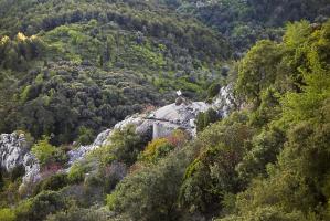 Ligne Maginot - SAINTE AGNES (SAG) - EO9 - (Ouvrage d'artillerie) - Bloc 4
Vu depuis le château qui domine le village de Sainte Agnès.