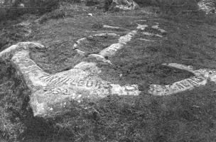 Ligne Maginot - SAINTE AGNES (SAG) - EO9 - (Ouvrage d'artillerie) - Ancre de marine à sa position d'origine au Col du Verrou. Cette ancre est aujourd'hui visible à proximité de l'ouvrage de Sainte Agnés