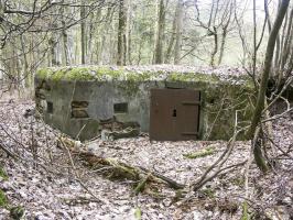 Ligne Maginot - DACHSECK 1 (Blockhaus pour canon) - Caponnière et entrée du canon antichar