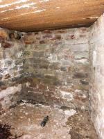 Ligne Maginot - DACHSECK 1 (Blockhaus pour canon) - La caponnière munie de trois créneaux de fusillade