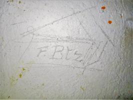 Ligne Maginot - HOFFEN - (Abri) - Graffiti à l'escalier Nord