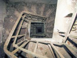Ligne Maginot - Observatoire du FREUDENBERG - Cage d'escalier menant à l'observatoire