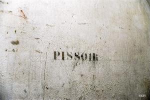 Ligne Maginot - FREUDENBERG (Observatoire d'artillerie) - Inscription 'pissoir'
