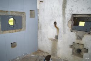 Ligne Maginot - Blockhaus MC21 - MC29B - Chambre de tir Est pour mitrailleuse et FM en cours de restauration