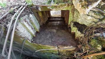 Ligne Maginot - SCHMELZBACH OUEST - (Casemate d'infanterie) - Créneau pour jumelage de mitrailleuses
