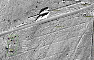 Ligne Maginot - BAERENRAIN - (Casernement) - Vue Lidar