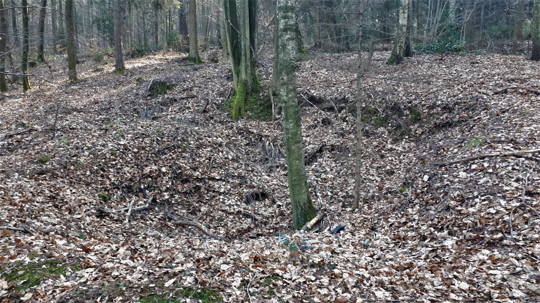 Ligne Maginot - NAGELSTHAL - (Blockhaus pour arme infanterie) - Retranchement à proximité du blockhaus