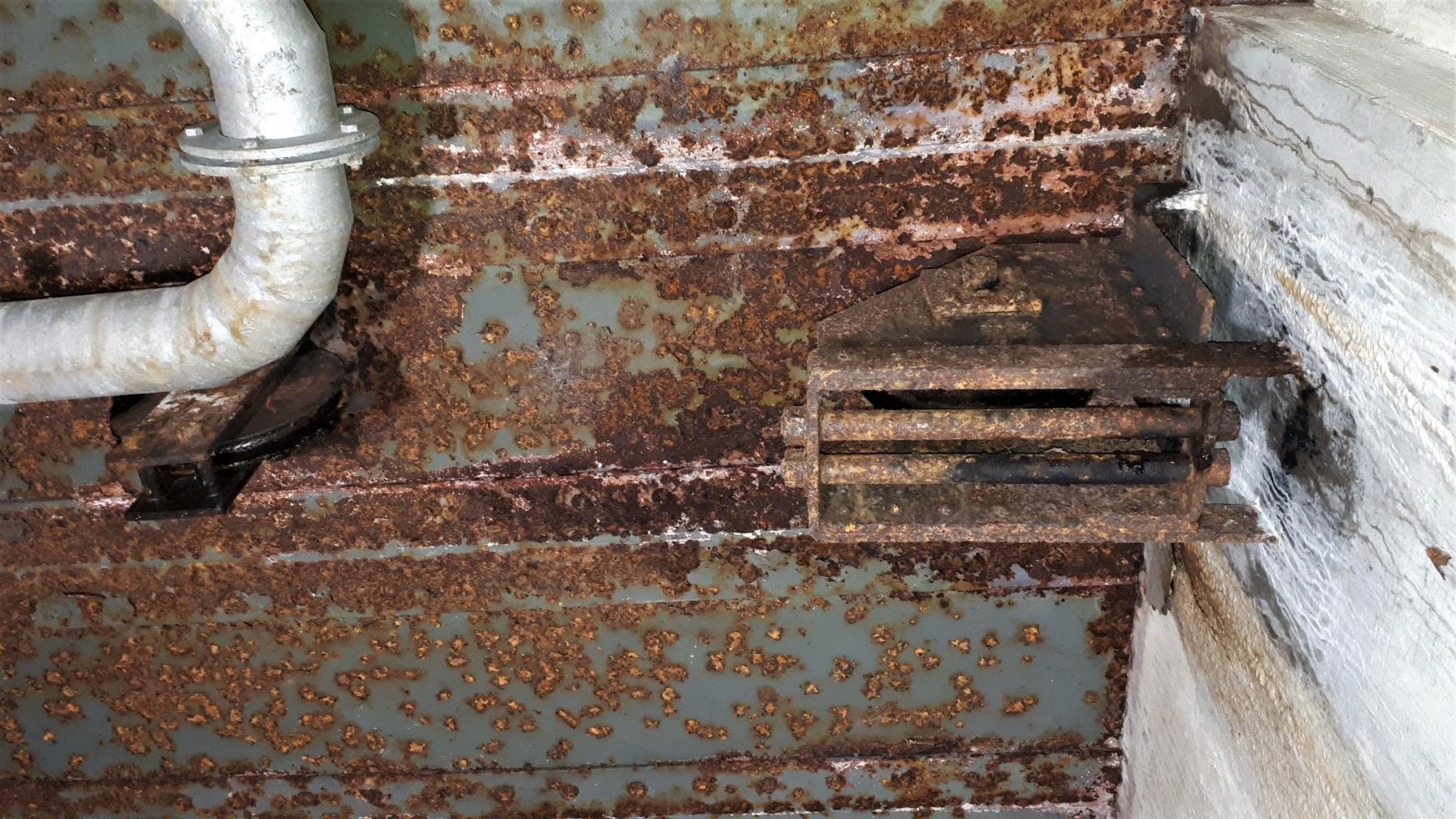 Ligne Maginot - FREUDENBERG - (Observatoire d'artillerie) - Poulies du treuil pour la manutention du périscope