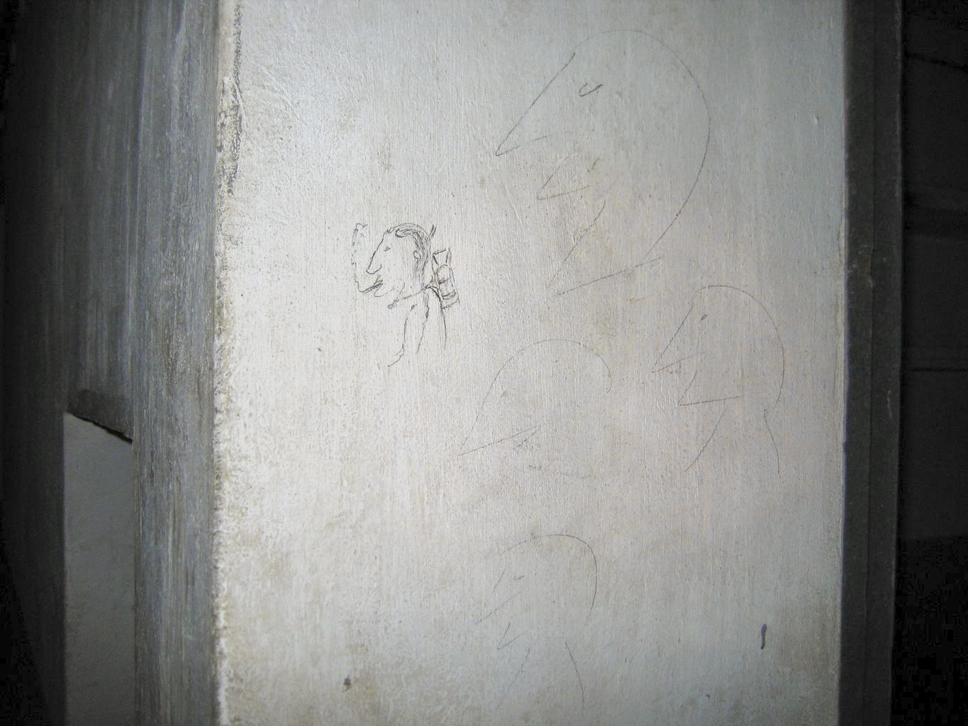 Ligne Maginot - BUCHHOLZBERG (I / 79° RIF) - (Abri) - Graffitis à l'entrée de la cuisine
Visite fin 90 avec la BA901