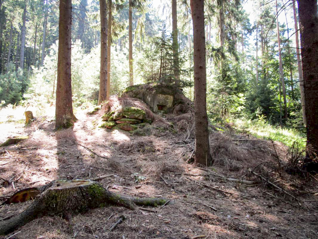 Ligne Maginot - FM40 - BETZENTHAL 3 - (Blockhaus pour arme infanterie) - Le bloc habilement dissimulé par un rocaillage